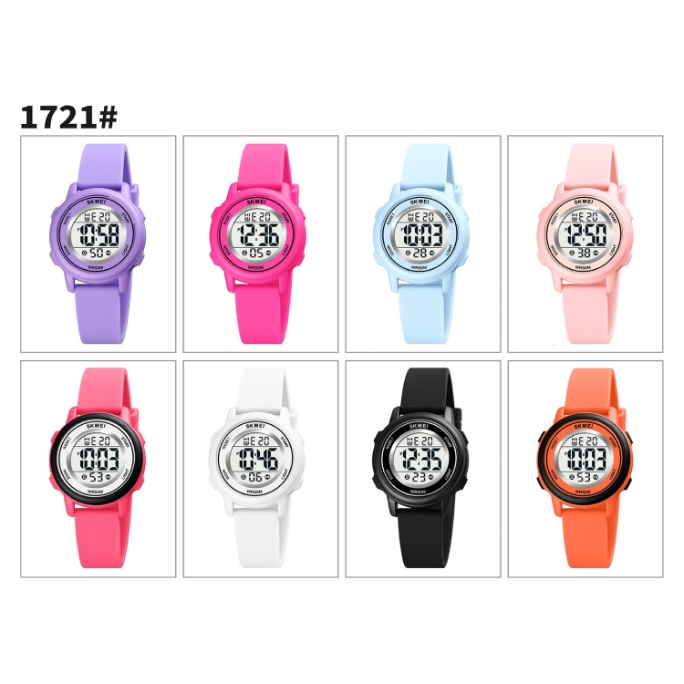 skmei-1721-triplicate-round-dial-led-digital-display-luminous-silicone-strap-electronic-watchrose-red